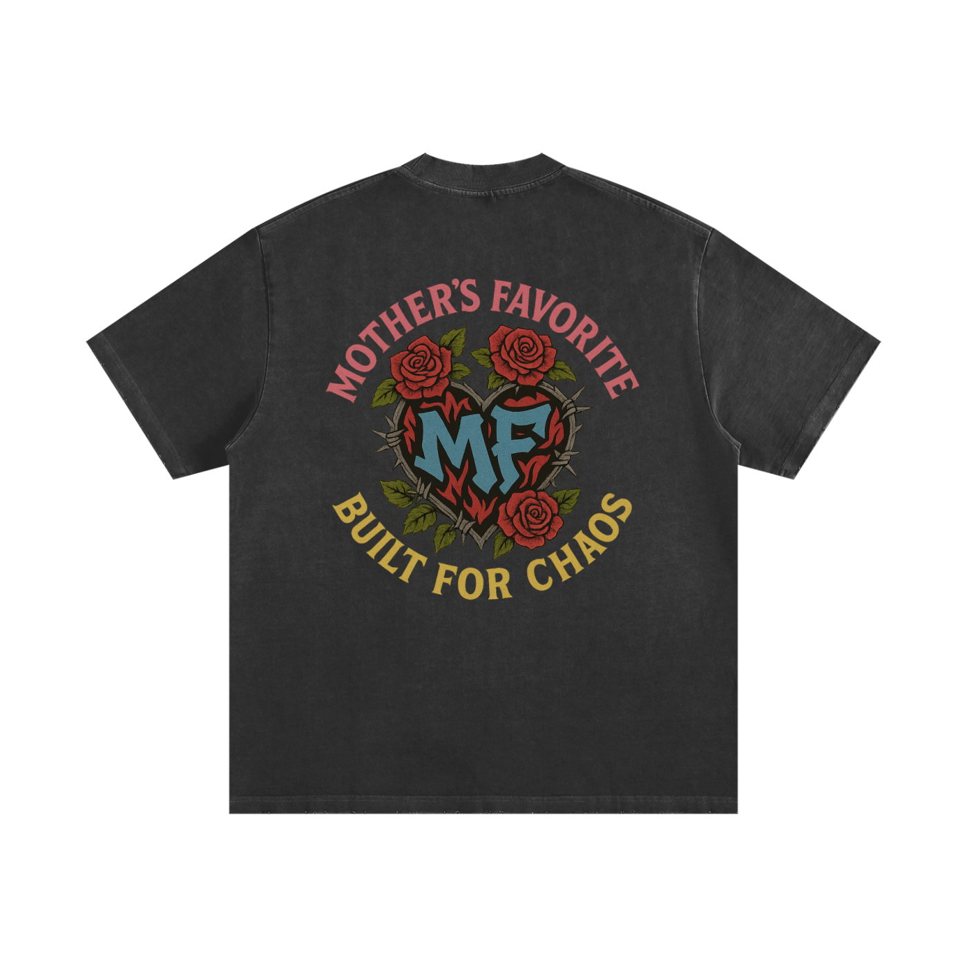 Heavyweight Vintage Washed Frayed T-Shirt
