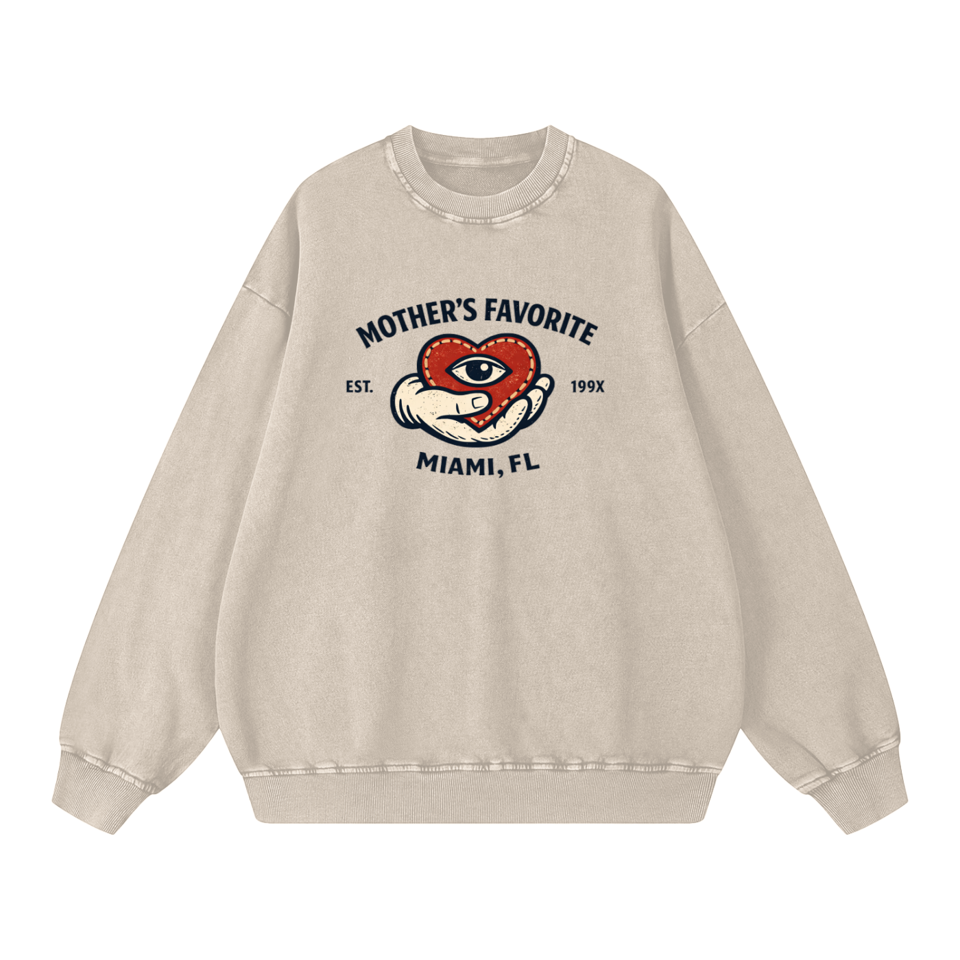 Snow Washed Oversized Sweatshirt