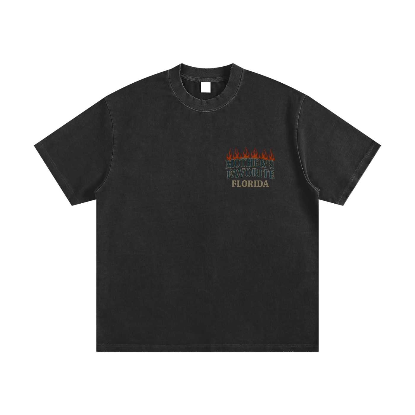 Heavyweight Vintage Washed Frayed T-Shirt