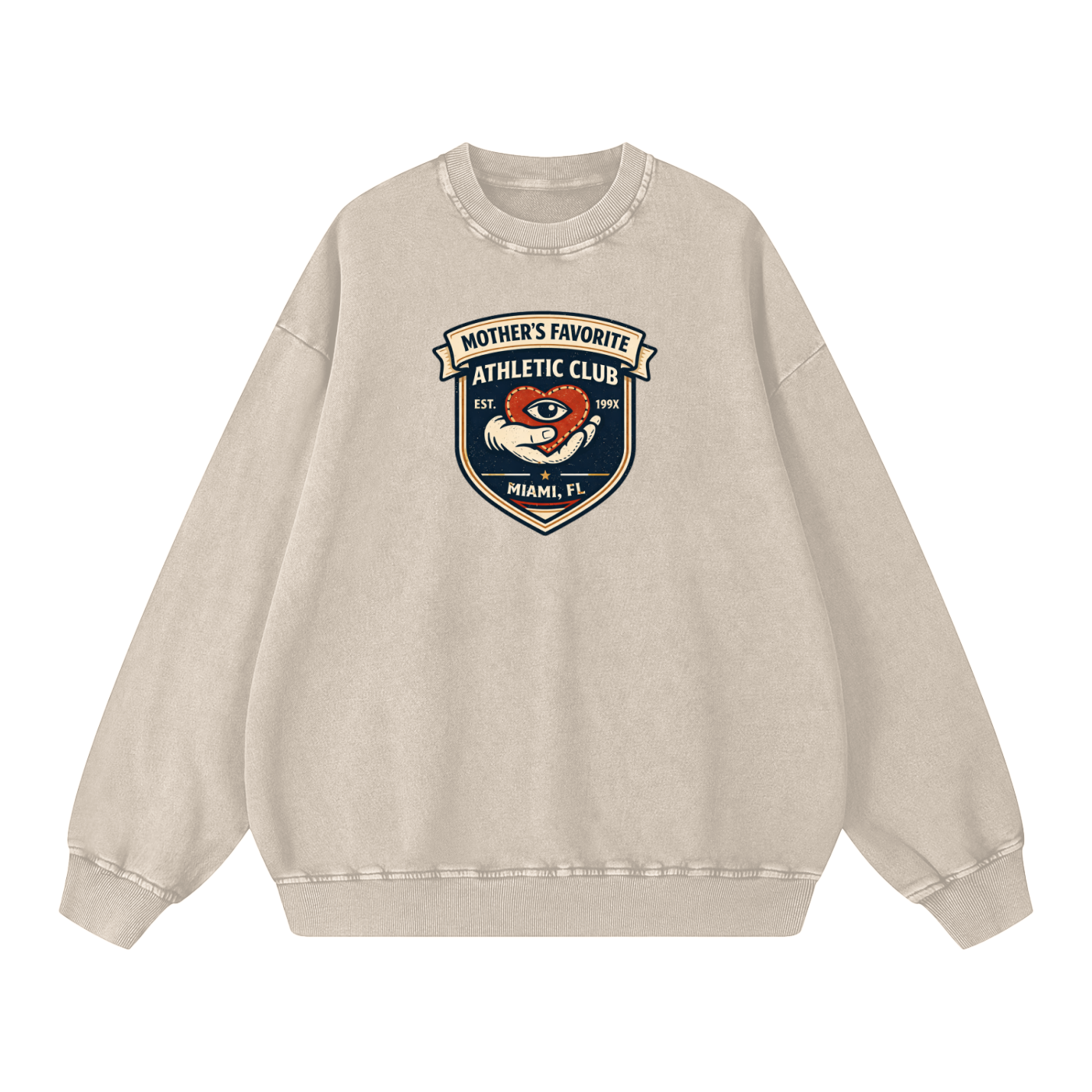 Snow Washed Oversized Sweatshirt