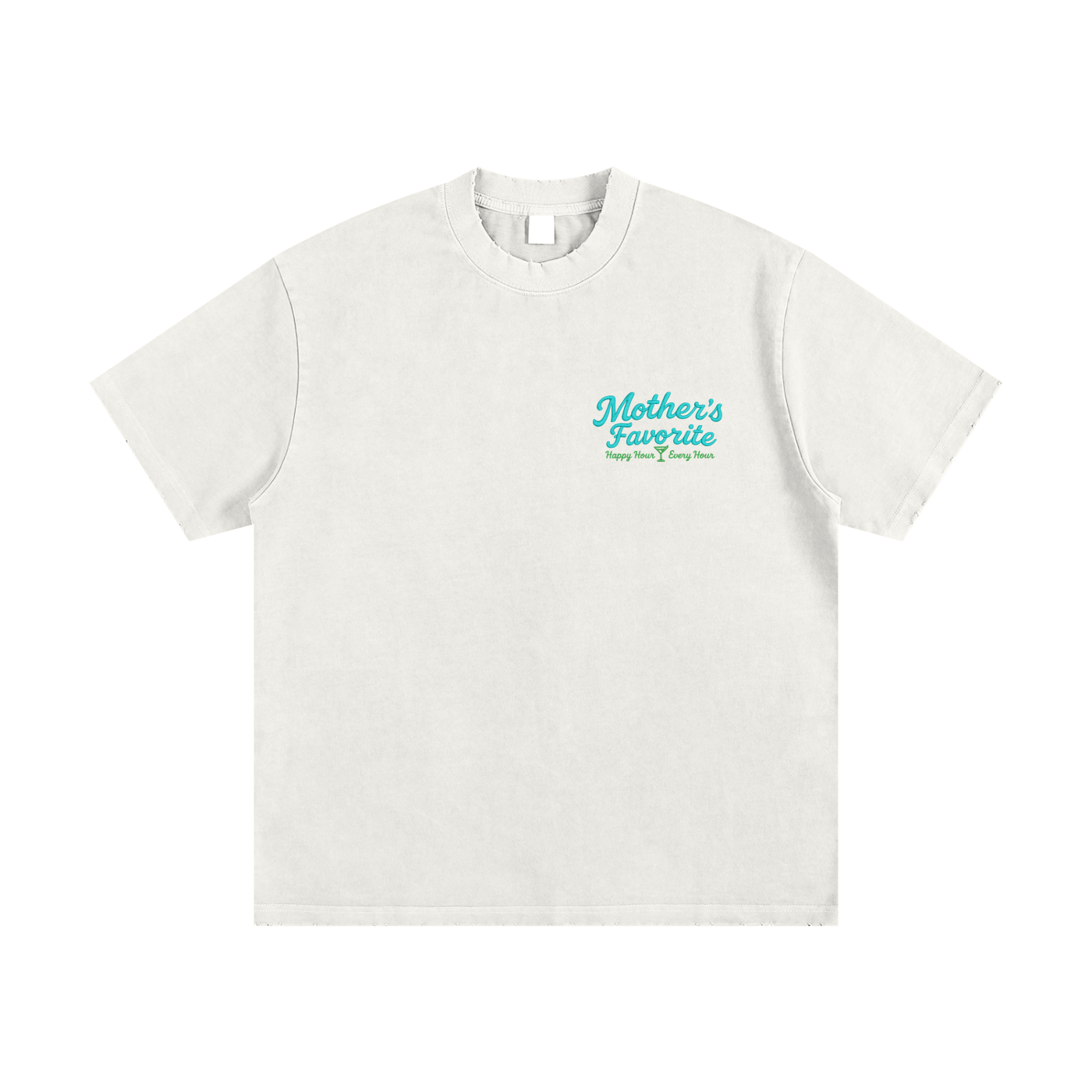 Heavyweight Vintage Washed Frayed T-Shirt
