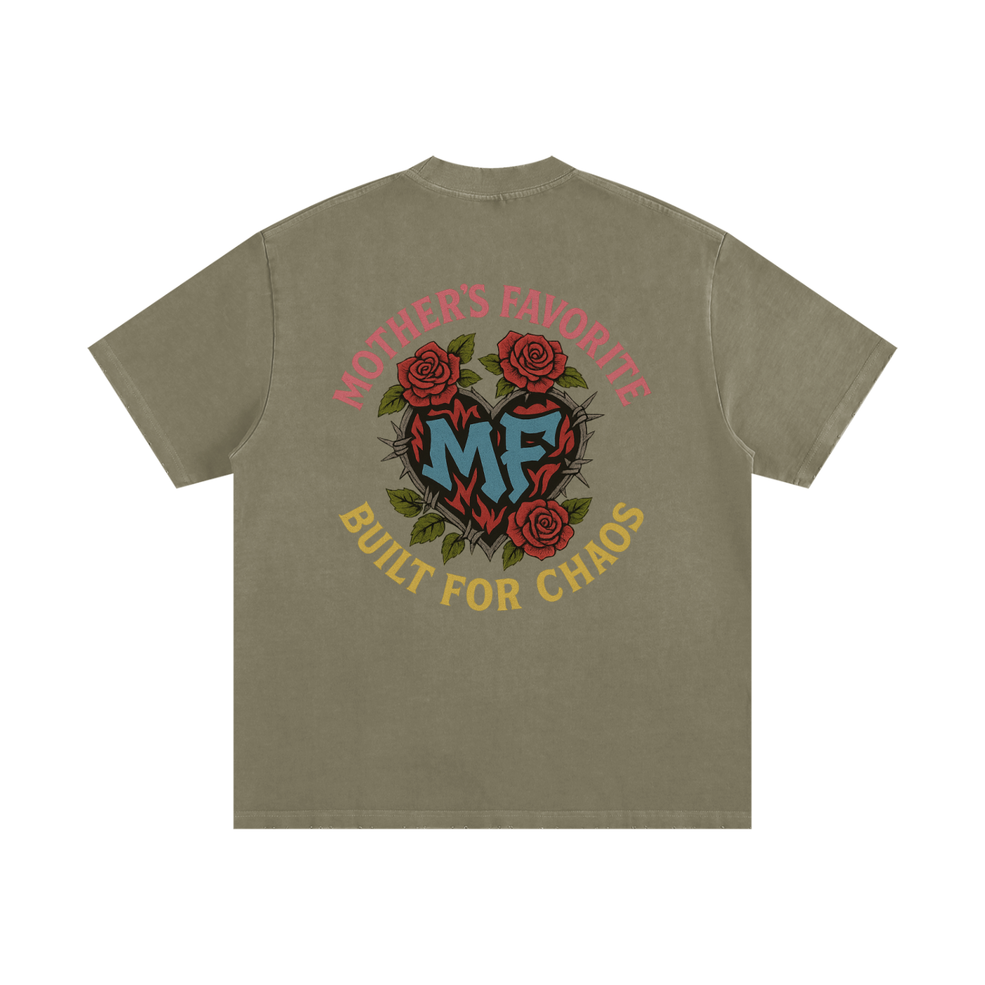 Heavyweight Vintage Washed Frayed T-Shirt